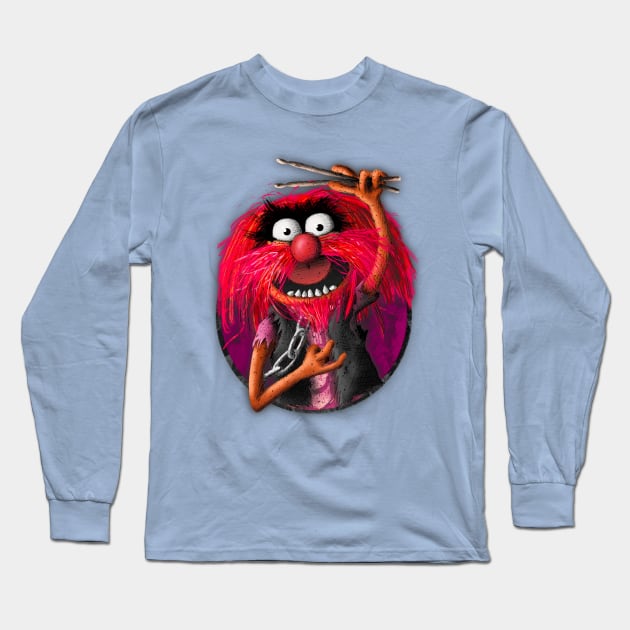 Animal! Long Sleeve T-Shirt by Just Reese Art